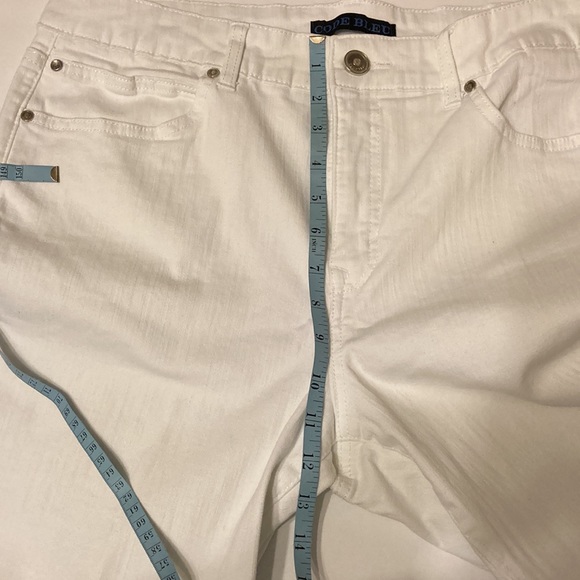 Code Bleu Gwen White Cropped Cuffed Jeans Size 14 - Picture 13 of 13